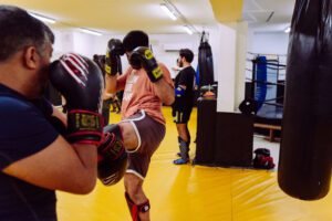 Thai boxing training